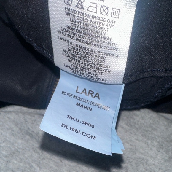 DL1961 Lara Midrise Intrasculpt Cropped Boot Jeans - Picture 7 of 10